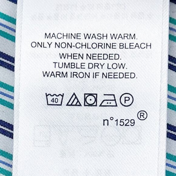 Lauren Ralph Lauren Striped Button-Up Shirt with Waist Tie Size Large - Picture 12 of 16